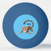 かわいいオセロアニメイラストレーション 卓球ボール (裏面)