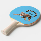 かわいいオセロアニメイラストレーション 卓球ラケット (正面アングル)