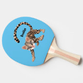 かわいいオセロアニメイラストレーション 卓球ラケット (横)