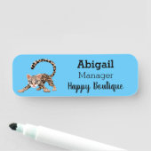 かわいいオセロアニメイラストレーション 名札 (インサイチュ)