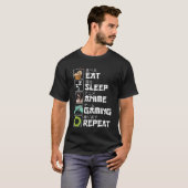かわいいオタクアニメゲームリピートアニメギ Tシャツ (正面フル)