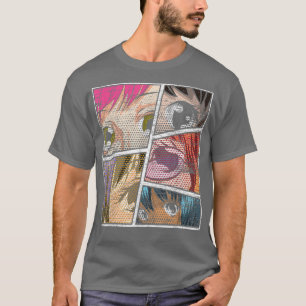 かわいいオタク日本のマンガジャパンAnime ポップ・アートの Girl A Tシャツ