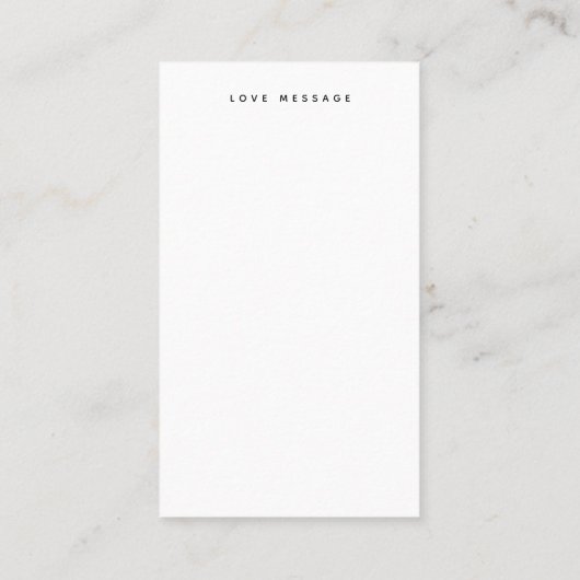 かわいいオッターとハートバレンタインデー 名刺 (裏面)