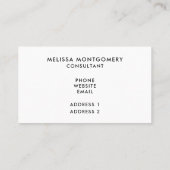 かわいいオッターとハートバレンタインデー 名刺 (裏面)