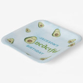 かわいいオネダーフルアボカド1歳の誕生日パーティー ペーパープレート (傾斜あり)