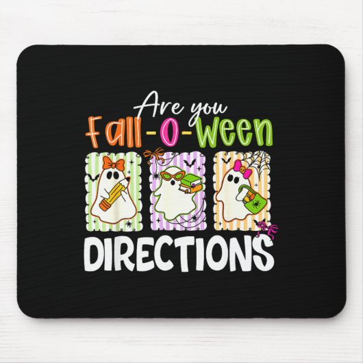 かわいいオバケの先生 Fall-o-ween ディレクションズ マウスパッド (正面)