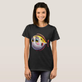 かわいいオヒョウの魚 Tシャツ (正面フル)