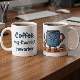 かわいいオフィスコーヒー愛好家 コーヒーマグカップ