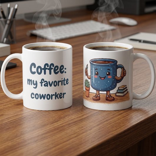 かわいいオフィスコーヒー愛好家 コーヒーマグカップ