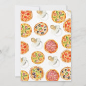 かわいいオベビーピザ&おしゃれな赤ちゃんシャワー 招待状 (裏面)