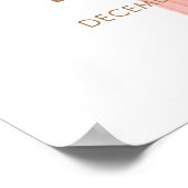 かわいいオベビー水玉模様ボウベイビーシャワーウェルカム ポスター (角)