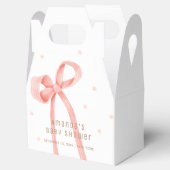 かわいいオベビー水玉模様ボウベイビーシャワー フェイバーボックス (オープン)