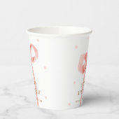 かわいいオベビー水玉模様ボウベイビーシャワー 紙コップ (左)