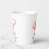 かわいいオベビー水玉模様ボウベイビーシャワー 紙コップ (右)