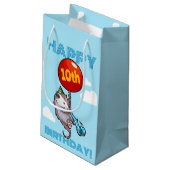 かわいいオポッサムバルーンハッピーバースデー!年齢の追加 スモールペーパーバッグ (裏面アングル)