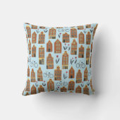 かわいいオランダハウス – アムステルダムパターン クッション (裏面)