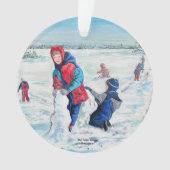 かわいいオリジナルのアートワーク オーナメント (正面)