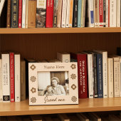 かわいいオリジナルの「おばあちゃん」花柄彫刻フレーム レーザー彫刻フレーム