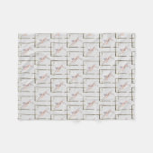 かわいいオリジナルスケッチ中国のタイガー新年FileB2 フリースブランケット (正面(横))