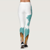 かわいいオリジナルスケッチ中国のタイガー新年L4 レギンス (裏面)