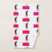 かわいいオリジナルスケッチ中国のタイガー新年S3BT4 バスタオルセット (ハンドタオル)