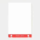 かわいいオリジナルテキストポストイットメモ 4 x 6インチ ポストイット (正面)