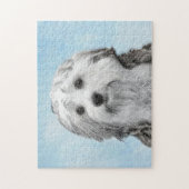 かわいいオリジナル犬アート - ロイチェン絵画 ジグソーパズル (縦)