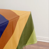 かわいいオリーブセージ海軍のストライプ大きなテーブルクロス テーブルクロス (インサイチュ)