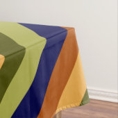 かわいいオリーブセージ海軍ストライプの小さなテーブルクロス テーブルクロス (インサイチュ)