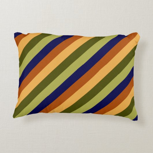 かわいいオリーブ仙人海軍ストライプアクセント枕 アクセントクッション (裏面)