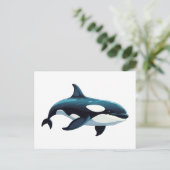 かわいいオルカドードル ポストカード (スタンド正面)