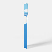 かわいいオルカホエールイン海と名前をカスタムする iPhoneケース (右側面)