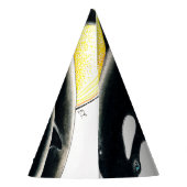 かわいいオルカホエールファミリーインクアート パーティーハット (裏面)