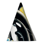 かわいいオルカホエールファミリーインクアート パーティーハット (右)