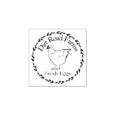 かわいいオルピントンチキンファーム新鮮なフローラ卵 ラバースタンプ (インプリント)