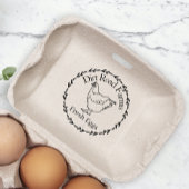 かわいいオルピントンチキンファーム新鮮なフローラ卵 ラバースタンプ