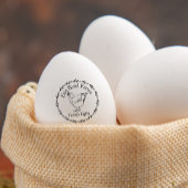 かわいいオルピントンチキンファーム新鮮なフローラ卵 ラバースタンプ