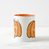 かわいいオレパーソナライズされたンジグッドモーニングパンプキン マグカップ (中央)