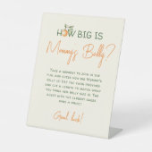 かわいいオレンジちゃん ママのお腹はどれくらい? 台座サイン (正面)