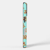 かわいいオレンジと黄色いウミガメのパターン Case-Mate iPhoneケース (裏面 / 右)