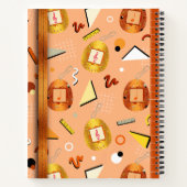 かわいいオレンジのたまごっちノート ノートブック (裏面)