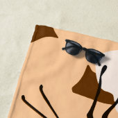 かわいいオレンジのミセス名（昆虫）オオカバマダラ、モナーク蝶ビーチタオル ビーチタオル (インサイチュ)