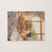 かわいいオレンジの子猫のジグソーパズル ジグソーパズル (横)