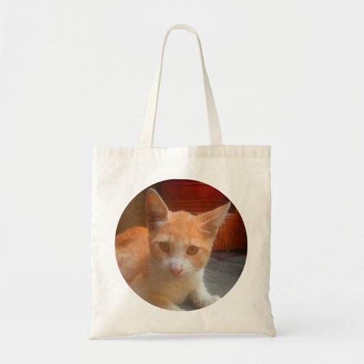 かわいいオレンジの子猫 トートバッグ (正面)