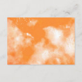 かわいいオレンジの柑橘系の緑の本ベビー エンクロージャーカード (裏面)