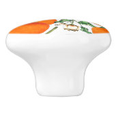 かわいいオレンジの柑橘系フルーツウォーターカラー セラミックノブ (側面)