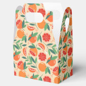 かわいいオレンジの柑橘系フルーツパーティーフェイスボックス フェイバーボックス (オープン)