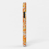 かわいいオレンジの渦巻きフローラデザイン Case-Mate iPhoneケース (裏面/右)