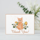 かわいいオレンジの猫サンキューカード サンキューカード (スタンド正面)