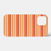 かわいいオレンジの赤いストライプ Case-Mate iPhoneケース (裏面 (横))